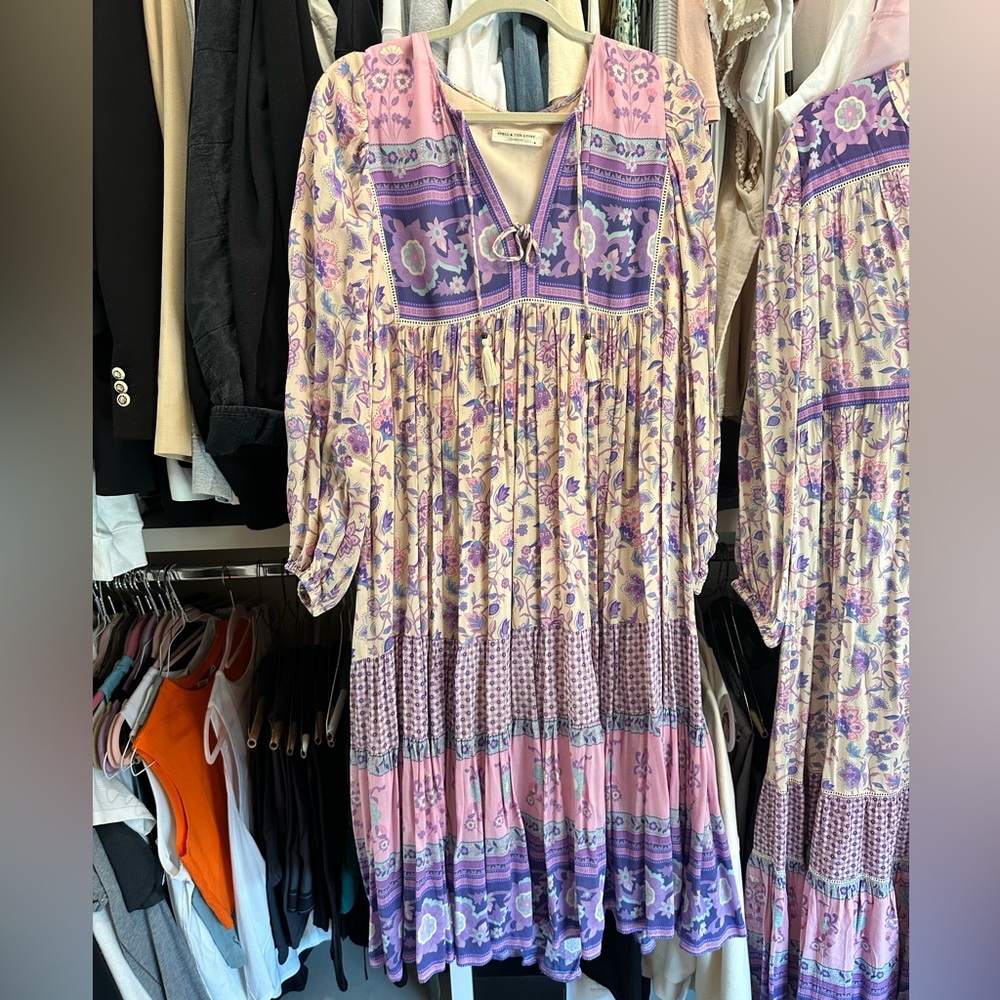 Spell Portobello Road dress with strings and tassels.